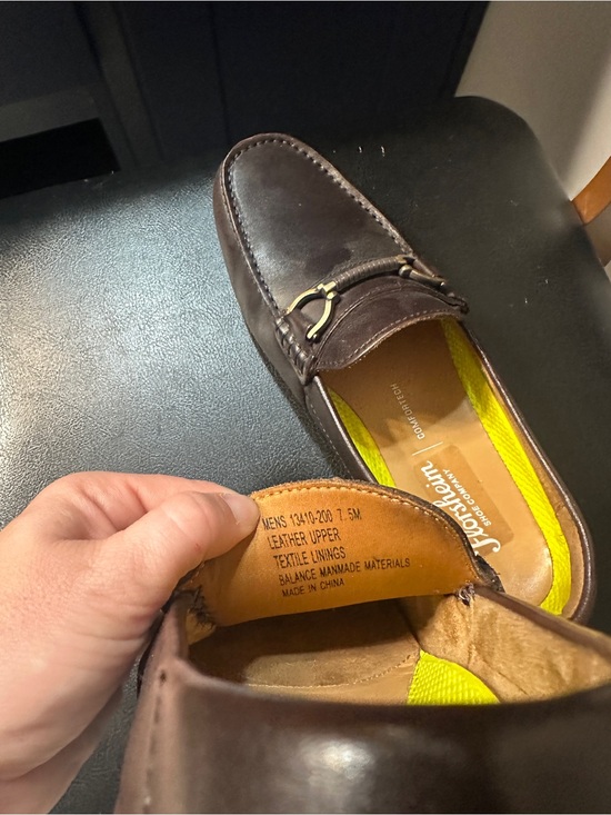 Florsheim Motor Moc Toe Bit Driver Men’s Brown Leather Loafers